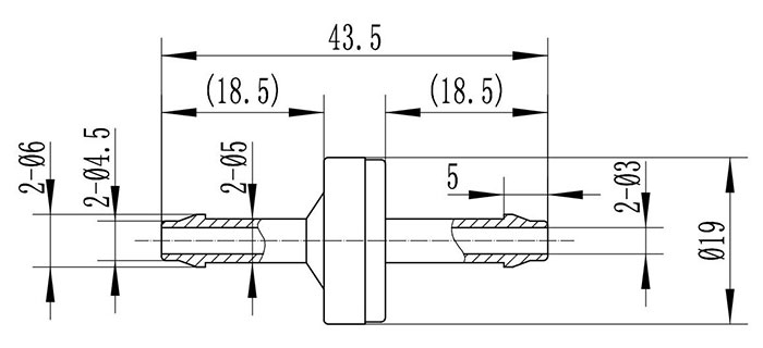 微型泵过滤器GA6.0尺寸图